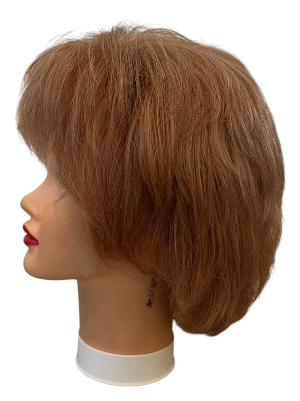 HD Lace Front Honey Blonde Human Hair Wig Short Layered Wig